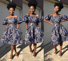 African Ankara Two Piece Set Of Off Shoulder Top And Pleated Skirt With Two Sides Pockets Made With Polycotton F African Fashion African Attire African Dress