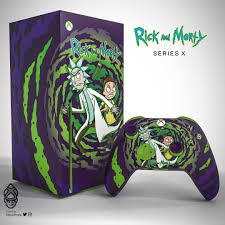 Rick And Morty Themed Xbox Series X Gaming Console In 2020 Xbox Gaming Console Mobile Phone Game
