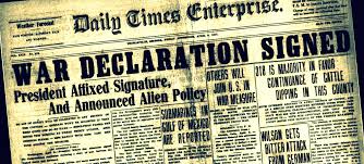 Image result for declaration of war