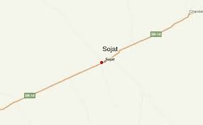 Road map of sojat, rajasthan, india shows where the location is placed. Sojat Weather Forecast