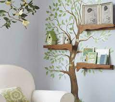 Weitere ideen zu baumregal, regal, kreative bücherregale. Moderne Wandbilder Im Wohnzimmer Holzregale Wandbild Mit Einem Baum Kinder Zimmer Wanddeko Kinderzimmer Babyzimmer Deko