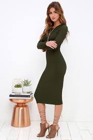Simply Smitten Olive Green Sweater Dress Green Sweater Dress Sweater Dress Dresses