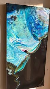 Original Abstract Painting With Resin On Canvas Modern Art Etsy In 2020 Painting Original Abstract Painting Fluid Art