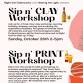 Sip n’ PRINT Workshop event in Ventura, CA