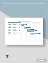 Dissertation Research Gantt Chart Template Excel Template Net Gantt Chart Gantt Chart Templates Gantt