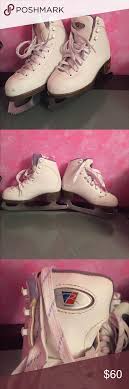 Riedell Ice Skates Girls Shoes Like New Looks Like Scratches