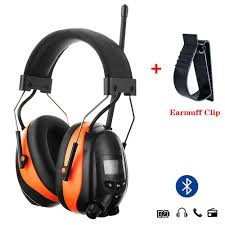 Protear Bluetooth Am Fm Radio Noise Reduction Safety Ear Muffs With Rechargeable Lithium Battery Adjust Noise Reduction Headphones Earmuffs Hearing Protection
