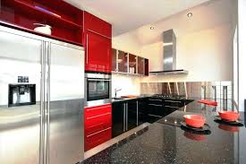 red kitchen wallpaper pantry storage