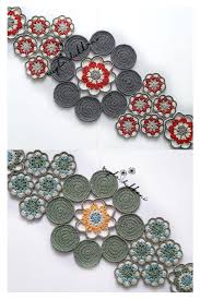 24 Saatte Orebileceginiz Runner Masa Ortusu Crochet Mandala Pattern Crochet Decoration Crochet Mandala
