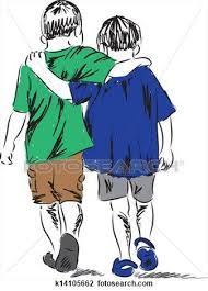 People Walking Together Clipart Free Clip Art Images Drawings Of Friends Clipart Boy Boy Best Friend