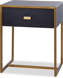 Whether you opt for grey or white bedside tables for your contemporary designed bedroom or a solid oak wooden bedside table to suit your classic tastes, we are confident that you will find the perfect peice of furniture for you from this range. Holman Black Ash Bedside Table Metal Frame Bedside Tables