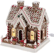 Make every room in the house merry and bright this holiday season with indoor christmas decorations from the home depot. Amazon Com 11 Inch Lighted Gingerbread House Holiday Decoration Decorative Tabletop Christmas Home Decor Home Kitchen