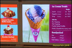 Baskin robbins malaysia raised the price for their junior one scoop cone from rm4.90 in 2013 to rm6.90 in 2014. à¹€à¸¡à¸™ à¹à¸¥à¸°à¸£à¸²à¸„à¸² Picture Of Baskin Robbins Kuala Lumpur Tripadvisor
