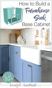 To install apron sink in existing cabinet. How To Build A Farmhouse Sink Base Cabinet In 2021 Farmhouse Sink Diy Kitchen Sink Cabinet Farmhouse Sink Kitchen