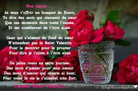Il s'agit en fait de trouver à l'aide des définitions proposées, des mots te. Poemes Pour La Saint Valentin Message D Amour