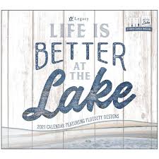 If we don't require a lunar month (and every since the romans, we have not), then why not make months exactly four weeks? Life Is Better At The Lake Wall Calendar Calendars Com