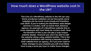 How Much Does A Wordpress Website Cost In The Uk