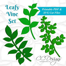Download Svg Files Leaf Templates Vine Svg Paper Flowers Printable Leaf Template Giant Paper Flowers Digital Download Instant Download By Catching Colorflies Catch My Party