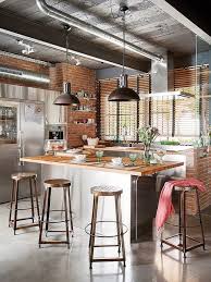 20 Breathtaking Rooms With Exposed Brick Industrial Kitchen Design Industrial Style Kitchen Kitchen Interior