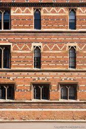 Facade Of Keble College Oxford A Neo Gothic Red Brick Building Designed By William Butterfield In 1870 Brick Art Brick Detail Brick Images