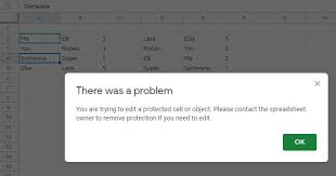 Different options in cell locking. Cannot Edit A Single Cell In A Spreadsheet Confirmed That It Is Not Protected Google Docs Editors Community