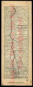 Aaa Map Of Ridge Route North Of La California Map Map Ancient Maps