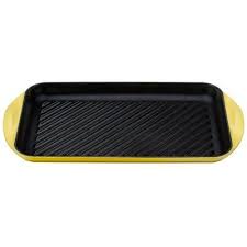 Le Creuset Of America Enameled Cast Iron Double Burner Grill 15 3 4 X 9 X 1 X Large Soleil Double Burner Le Creuset Cast Iron Grill Pan
