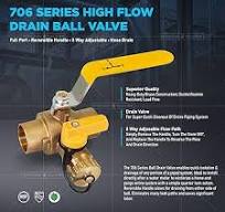 Amazon.com: Midline Valve 928D223 High Flow Drain Ball Valve ...