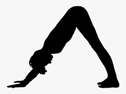 Yoga Silhouette Poses At Getdrawings Downward Dog Yoga Silhouette Hd Png Download Transparent Png Image Pngitem