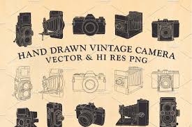 Sliding tuning bars are also a popular feature of many vintage radios. Vintage Camera Vector Graphics Templates Designs From Creative Daddy