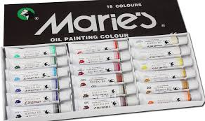 Maries Oil Painting Colour Set 18colours 12ml