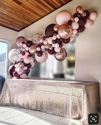 Balloon Decoration Rose Gold Balloons Rose Gold Party Gold Balloons