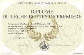 diplome du leche bottes de premiere