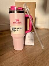 Stanley 40oz Flamingo Pink Tumbler Stainless Steel H2.0 FlowState Quencher  for sale online