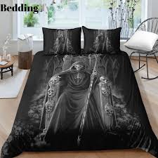 L6 Skull Bedding Set Bed Linens Luxury Bed Linen Design Bed Design