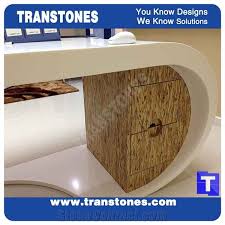Whether in the home or the office, these desks portray a professional image and create a sophisticated environment with innovative. Snow White Artificial Marble Stone Modern Curved Office Ceo Desk With Drawer Table Designs Engineered Stone Solid Surface Executive Work Table Sets Interior Office Furniture Manufacture From China Stonecontact Com