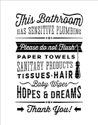 Bathroom Sign Sensitive Plumbing No Septic System Do Not Etsy Bathroom Signs Funny Toilet Signs Septic System