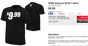 Wwe Network 9 99 Shirt Website Listing Wrestlecrap The