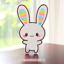 All you need to do to complete this bunny head is draw in the face. Easter Bunny Drawing And Craft With Tatyana Deniz Free Printable Pdf
