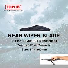 4.6 из 5 звездоч., исходя из 24 оценки(ок) товара(24). Rear Wiper Blade For Toyota Auris Hatchback 2012 Onwards 1pc 8 200mm Car Rear Windscreen Wipers Back Windsh Windscreen Wipers Wiper Blades Windshield Wipers