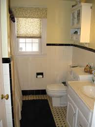1950 S Original Black White Tile 1950s Bathroom Black Bathroom Yellow Bathroom Walls