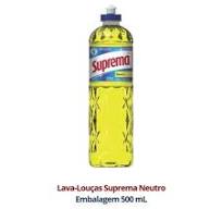 Kit 24 Lava-louças Neutro 500ml Detergente Suprema Atacado ...