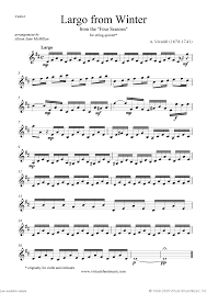 Classical violinist helping you overcome technical struggles and play with feeling by improving your bow technique. Winter Largo Vivaldi Intermediate Advanced Violin Violin Sheet Music Clarinet Sheet Music Violin Music