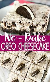 No Bake Oreo Cheesecake Is A Simple Easy Dessert Recipe For Oreo Cheesecake Lovers Alike Perfect For Partie Easy Desserts No Bake Oreo Cheesecake Desserts