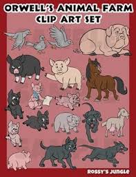 George Orwell S Animal Farm Clip Art Set In 2020 Napoleon Animal Farm Farm Animals Animals
