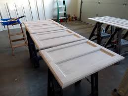 Store baseboards & more with (2) 30 door dry racks using the wooden rod addons. Remodelaholic How To Paint Cabinet Doors