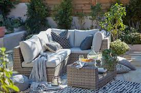 Black rattan garden furniture b&q stores open. Patio And Decking Ideas To Create Your Own Summer Terrace Loveproperty Com