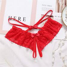 wangjian& Sexy Lingerie for Women Sexy Underwear Sexy Erotic Open Crotchless  Panties Porn Transparent Lace Crotchless Underwear Sexual Clothing G-String  Red : Amazon.de: Fashion