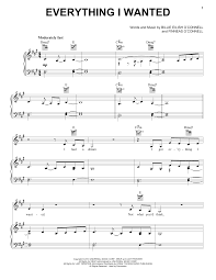 Billie Eilish Everything I Wanted Sheet Music Notes Chords Score Download Printable Pdf Sheet Music Notes Sheet Music Billie Eilish