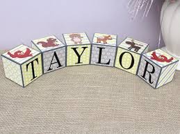 Woodland Nursery Baby Name Sign Baby Name Wood Blocks Etsy Baby Name Signs Baby Shower Woodland Baby Name Blocks